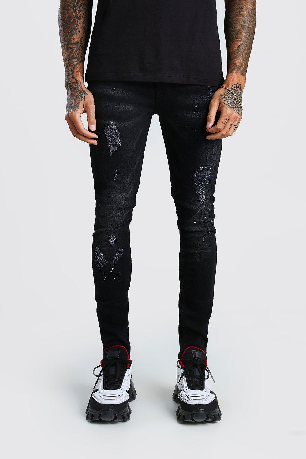 Jean super 2025 skinny homme noir